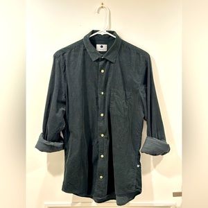 NN07 Pinwale Corduroy Shirt in Forest Green